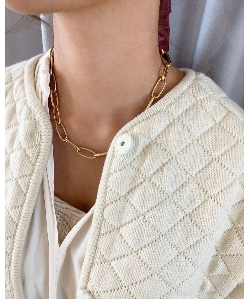 mou（モウ）の「ビッグマットボールネックレス（ネックレス・レディース・シルバー/ゴールド・FREE）」の10枚目の写真