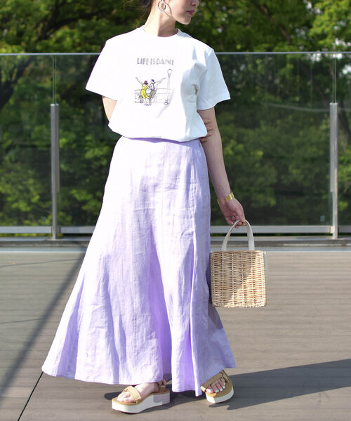 Ray BEAMS（レイビームス）の「NAIJEL GRAPH × Ray BEAMS / 別注 Dance Tシャツ▲（Tシャツ/カットソー・レディース・ホワイト・ONE SIZE）」の2枚目の写真