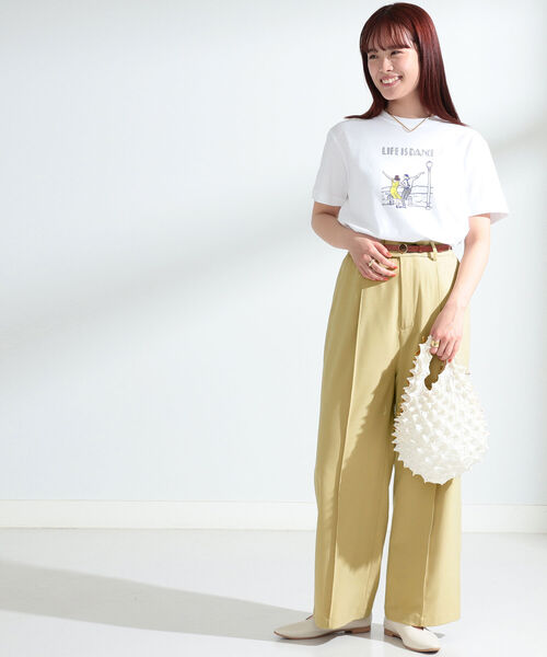 Ray BEAMS（レイビームス）の「NAIJEL GRAPH × Ray BEAMS / 別注 Dance Tシャツ▲（Tシャツ/カットソー・レディース・ホワイト・ONE SIZE）」の5枚目の写真