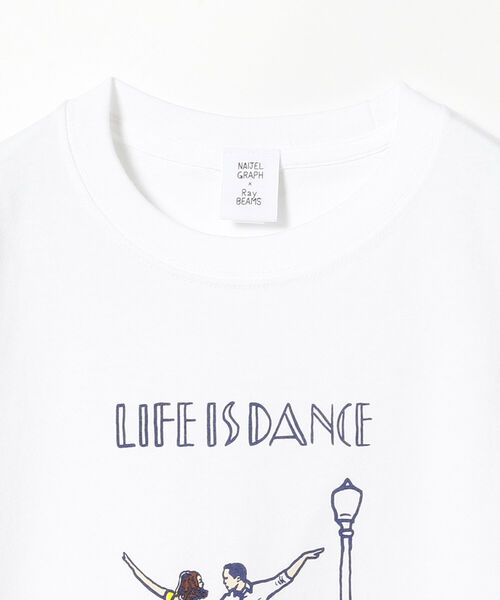 Ray BEAMS（レイビームス）の「NAIJEL GRAPH × Ray BEAMS / 別注 Dance Tシャツ▲（Tシャツ/カットソー・レディース・ホワイト・ONE SIZE）」の7枚目の写真