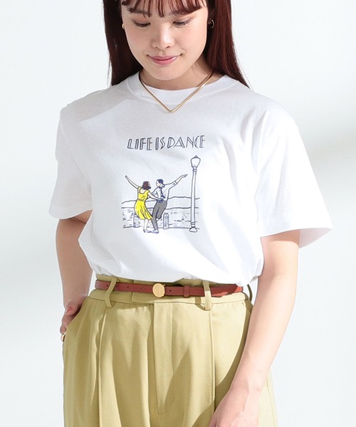 Ray BEAMS（レイビームス）の「NAIJEL GRAPH × Ray BEAMS / 別注 Dance Tシャツ▲（Tシャツ/カットソー・レディース・ホワイト・ONE SIZE）」の10枚目の写真
