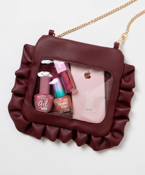 WEGO（ウィゴー）の「WEGO/レースアップミニ痛ショルダーバッグ