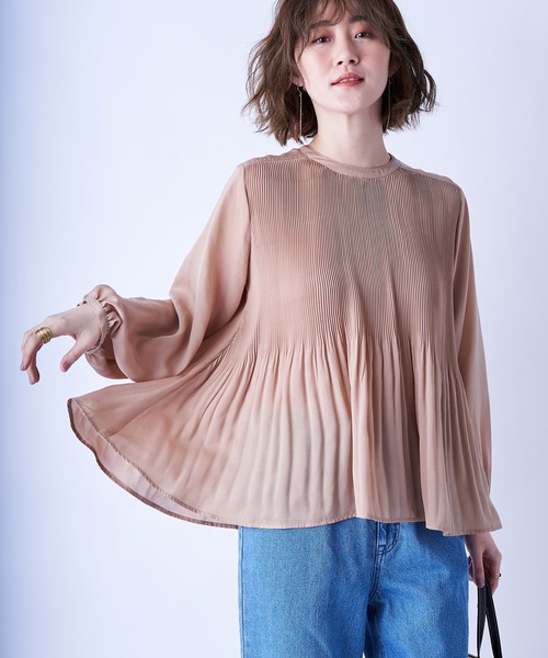 サテンプリーツブラウス シャツ ブラウス Un Dix Cors アンディコール のファッション通販 Zozotown