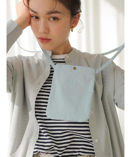 Lee（リー）の「Lee×earth ショルダーBAG ＊（ショルダーバッグ・レディース・ブラック/ベージュ/サックスブルー・FREE）」の22枚目の写真