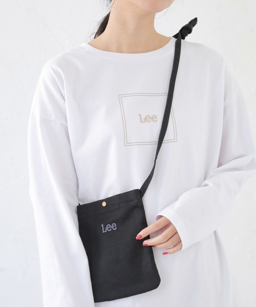 Lee（リー）の「Lee×earth ショルダーBAG ＊（ショルダーバッグ・レディース・ブラック/ベージュ/サックスブルー・FREE）」の2枚目の写真