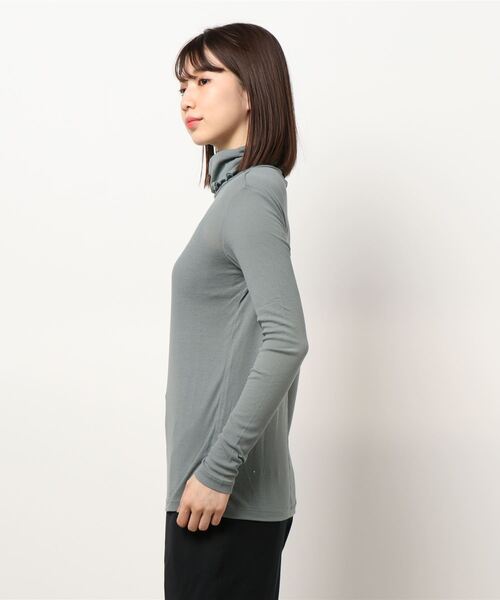 RIVE DROITE（リヴドロワ）の「テレコルーズネックカットソー（Tシャツ/カットソー・レディース・グレー/ブラック/アイボリー・FREE）」の4枚目の写真