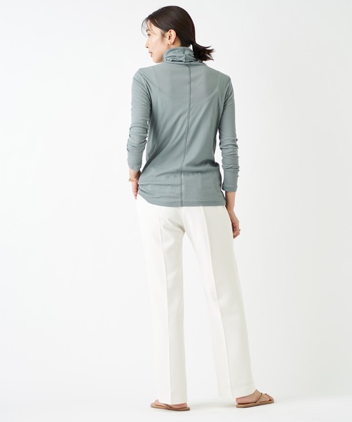 RIVE DROITE（リヴドロワ）の「テレコルーズネックカットソー（Tシャツ/カットソー・レディース・グレー/ブラック/アイボリー・FREE）」の8枚目の写真