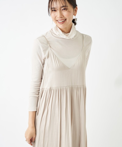 RIVE DROITE（リヴドロワ）の「テレコルーズネックカットソー（Tシャツ/カットソー・レディース・グレー/ブラック/アイボリー・FREE）」の11枚目の写真