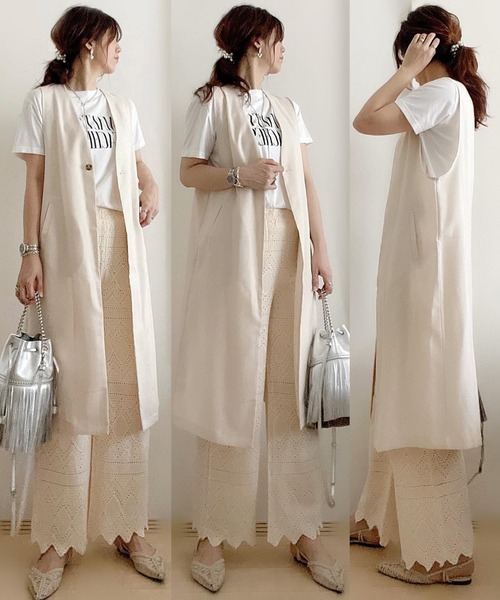 SUGAR BISKET（シュガービスケット）の「レースシアーパンツ（その他パンツ・レディース・ベージュ/ホワイト/グリーン/ブラック・S/M/L）」の16枚目の写真