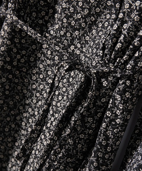 小花柄カシュクールシフォンワンピース ワンピース セール Saison Papillon セゾンドパピヨン のファッション De ワンピース ドレス Saison De