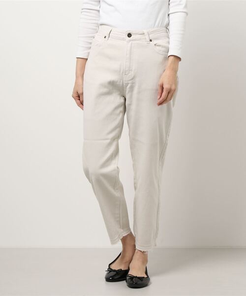 Te chichi（テチチ）の「テーパードスキニーパンツ（デニムパンツ・レディース・オレンジ/ネイビー/オフホワイト・SMALL/LARGE/MEDIUM）」の7枚目の写真