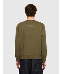 diesel クルーネック スウェット ウォータープリント ルーズフィット DIESEL（ディーゼル）の「メンズ クルーネック スウェット