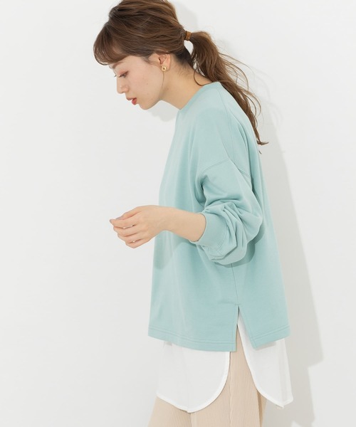 URBAN RESEARCH Sonny Label（アーバンリサーチサニーレーベル）の「インナー付きスウェットプルオーバー（スウェット・レディース・ミント/ベージュ系その他/ブルー系その他・FREE）」の18枚目の写真