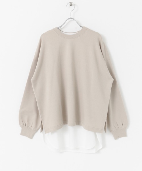 URBAN RESEARCH Sonny Label（アーバンリサーチサニーレーベル）の「インナー付きスウェットプルオーバー（スウェット・レディース・ミント/ベージュ系その他/ブルー系その他・FREE）」の4枚目の写真