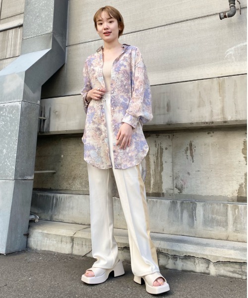 Kastane（カスタネ）の「ラインジャージパンツ（その他パンツ・レディース・アイボリー/ネイビー/ダークブルー/グリーン・FREE）」の22枚目の写真