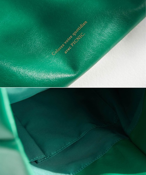 ROPE' PICNIC（ロペピクニック）の「【A4対応】洗えるメッシュハンドルトートバッグ（トートバッグ・レディース・シルバー/グリーン/イエロー系その他2/キナリ/ブラック/ホワイト系その他6/グリーン系その他/パープル系その他/ネイビー/イエロー系その他/レッド系その他・FREE）」の12枚目の写真