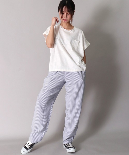 BAYBLO(ベイブロ)の「(DV)【ユニセックス】シェフ イージー パンツ(その他パンツ・メンズ・チャコールグレー/ネイビー/グレー/インディゴブルー/ダークインディゴブルー/モカ/ホワイト×ブルー/ネイビー×ホワイト・MEDIUM/LARGE/X-LARGE)」の11枚目の写真