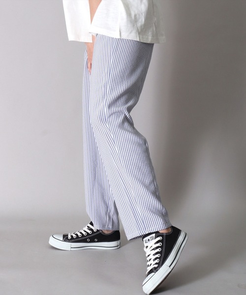 BAYBLO(ベイブロ)の「(DV)【ユニセックス】シェフ イージー パンツ(その他パンツ・メンズ・チャコールグレー/ネイビー/グレー/インディゴブルー/ダークインディゴブルー/モカ/ホワイト×ブルー/ネイビー×ホワイト・MEDIUM/LARGE/X-LARGE)」の12枚目の写真