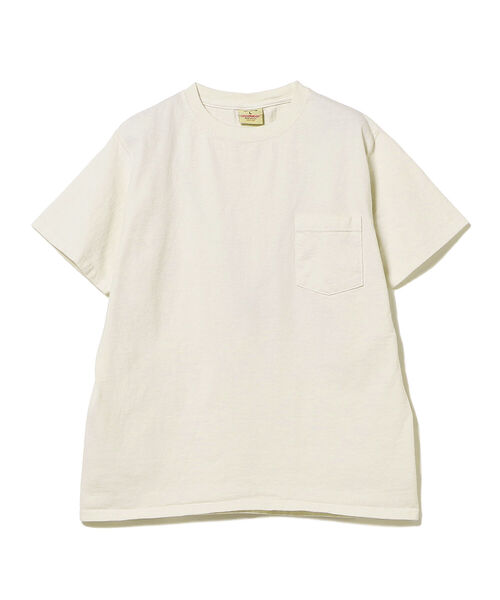 Goodwear(Since1983)(グッドウェア)の「Goodwear / 半袖 ポケット Tシャツ<MEN>(Tシャツ/カットソー・メンズ・クリーム/ブラウン/ブルー/ナチュラル/ブラック・MEDIUM/X-LARGE/LARGE)」の4枚目の写真