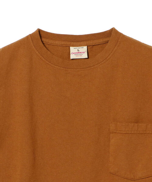 Goodwear(Since1983)(グッドウェア)の「Goodwear / 半袖 ポケット Tシャツ<MEN>(Tシャツ/カットソー・メンズ・クリーム/ブラウン/ブルー/ナチュラル/ブラック・MEDIUM/X-LARGE/LARGE)」の11枚目の写真