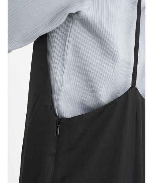 earth music&ecology（アースミュージックアンドエコロジー）の「サテンバックリボンキャミワンピース ＊（ワンピース・レディース・モカ/ピンク/ブラック・FREE）」の14枚目の写真