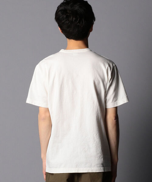 BARNS OUTFITTERS（バーンズアウトフィッターズ）の「【BARNS OUTFITTERS/バーンズアウトフィッターズ】別注 Learn from yesterday プリントTシャツ（Tシャツ/カットソー・メンズ・ホワイト/ベージュ/ライトパープル・S/M/L）」の8枚目の写真