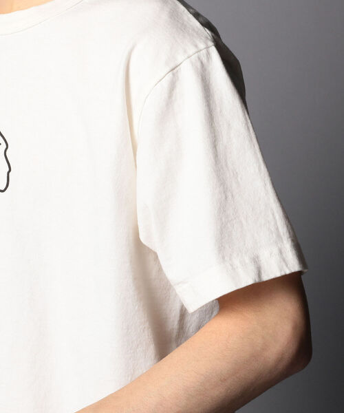 BARNS OUTFITTERS（バーンズアウトフィッターズ）の「【BARNS OUTFITTERS/バーンズアウトフィッターズ】別注 Learn from yesterday プリントTシャツ（Tシャツ/カットソー・メンズ・ホワイト/ベージュ/ライトパープル・S/M/L）」の12枚目の写真