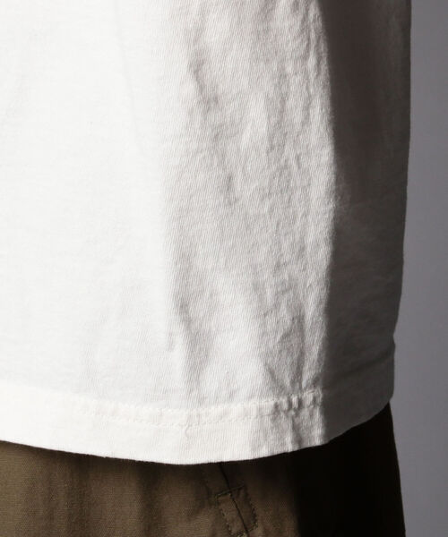 BARNS OUTFITTERS（バーンズアウトフィッターズ）の「【BARNS OUTFITTERS/バーンズアウトフィッターズ】別注 Learn from yesterday プリントTシャツ（Tシャツ/カットソー・メンズ・ホワイト/ベージュ/ライトパープル・S/M/L）」の15枚目の写真