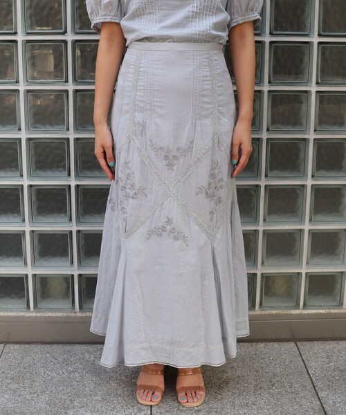 DEICY（デイシー）の「エンブロイダリーレーススカート（スカート・レディース・ライトブルー/オフホワイト/ピンク・1/0）」の7枚目の写真