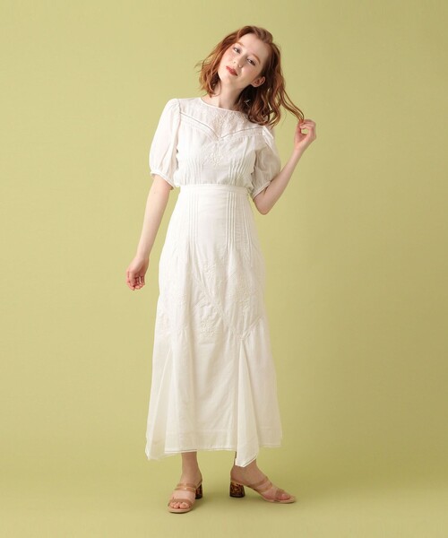 DEICY（デイシー）の「エンブロイダリーレーススカート（スカート・レディース・ライトブルー/オフホワイト/ピンク・1/0）」の14枚目の写真