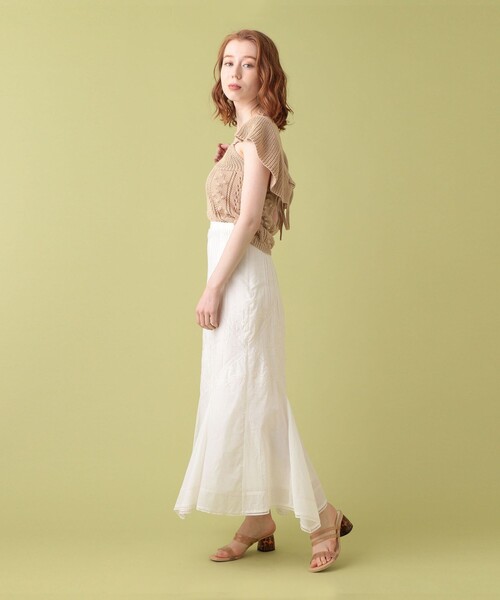 DEICY（デイシー）の「エンブロイダリーレーススカート（スカート・レディース・ライトブルー/オフホワイト/ピンク・1/0）」の9枚目の写真