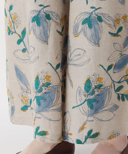 smart pink（スマートピンク）の「◆【手洗い可】楽々リネンフラワースカーチョ（その他パンツ・レディース・ベージュ系その他3/ライトグリーン系・88）」の10枚目の写真