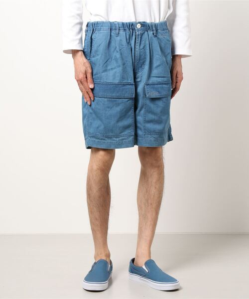 WILD THINGS（ワイルドシングス）の「《WILD THING》SHELTECH BUSH SHORTS（デニムパンツ・メンズ・ライトブルー/インディゴブルー・MEDIUM/LARGE/X-LARGE）」の11枚目の写真