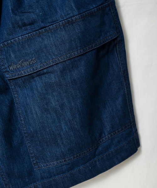 WILD THINGS（ワイルドシングス）の「《WILD THING》SHELTECH BUSH SHORTS（デニムパンツ・メンズ・ライトブルー/インディゴブルー・MEDIUM/LARGE/X-LARGE）」の9枚目の写真