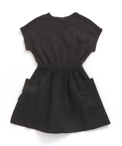 BREEZE（ブリーズ）の「サファリリンクワンピース（ワンピース・キッズ・ブラック/オフホワイト・90/100/110/120/80/130/140）」の4枚目の写真