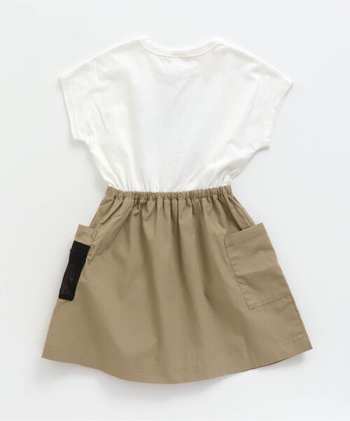 BREEZE（ブリーズ）の「サファリリンクワンピース（ワンピース・キッズ・ブラック/オフホワイト・90/100/110/120/80/130/140）」の5枚目の写真