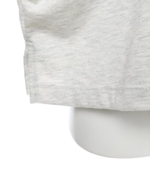 INGNI（イング）の「カレッジ／ロゴショート丈プルオーバー（Tシャツ/カットソー・レディース・グレー/オフホワイト/グリーン/スミクロ・M）」の12枚目の写真