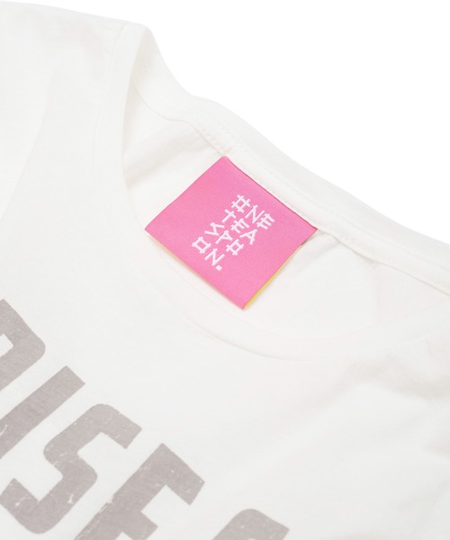 One Tea spoon（ワンティースプーン）の「ONE TEA SPOON PARADISE FRINGED BOYFRIEND TEE (ワンティースプーン )(ホワイト)(24224)（Tシャツ/カットソー・レディース・ホワイト・S）」の6枚目の写真