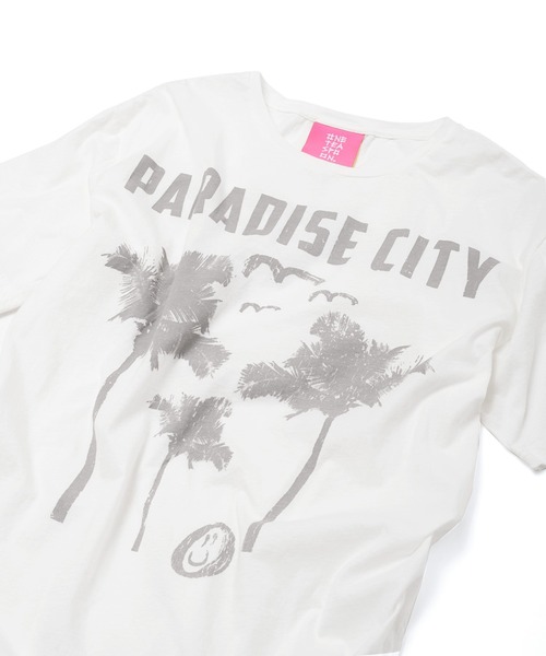 One Tea spoon（ワンティースプーン）の「ONE TEA SPOON PARADISE FRINGED BOYFRIEND TEE (ワンティースプーン )(ホワイト)(24224)（Tシャツ/カットソー・レディース・ホワイト・S）」の7枚目の写真