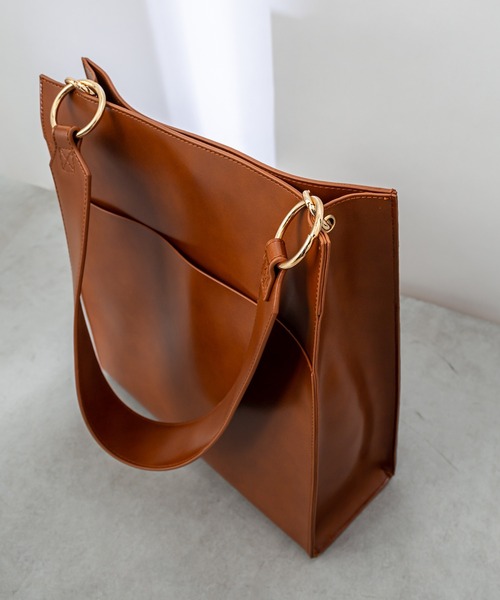 loti（ロティ）の「WEB限定 loti ワイドハンドルスクエアトート（トートバッグ・レディース・アイボリー/ブラック/ブラウン・FREE）」の14枚目の写真