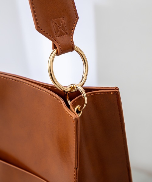 loti（ロティ）の「WEB限定 loti ワイドハンドルスクエアトート（トートバッグ・レディース・アイボリー/ブラック/ブラウン・FREE）」の10枚目の写真