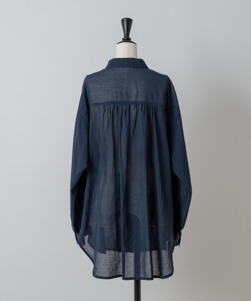 Rewde（ルゥデ）の「【雑誌掲載】袖ボリュームシアーシャツ（1R13-05141）（シャツ/ブラウス・レディース・ホワイト/ネイビー/イエロー・M）」の20枚目の写真