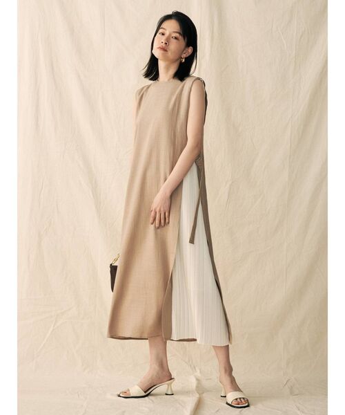 COTORICA（コトリカ）の「リネンライクプリーツ切替ワンピース