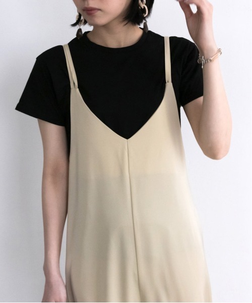RANDA（ランダ）の「バックロゴTシャツ（Tシャツ/カットソー・レディース・ホワイト/ブラック/ベージュ/グリーン・FREE）」の8枚目の写真