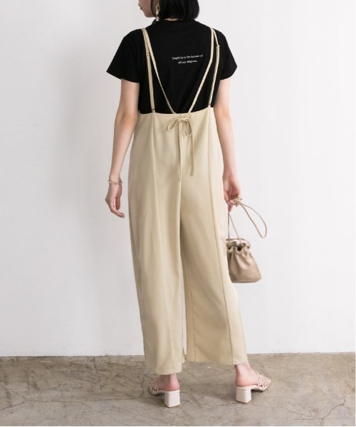 RANDA（ランダ）の「バックロゴTシャツ（Tシャツ/カットソー・レディース・ホワイト/ブラック/ベージュ/グリーン・FREE）」の5枚目の写真