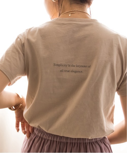 RANDA（ランダ）の「バックロゴTシャツ（Tシャツ/カットソー・レディース・ホワイト/ブラック/ベージュ/グリーン・FREE）」の18枚目の写真