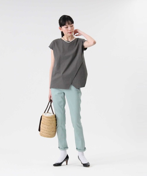 SOMETHING(サムシング)の「【SOMETHING】イージーテーパードパンツ(その他パンツ・レディース・グリーン・XS/M/S)」の2枚目の写真