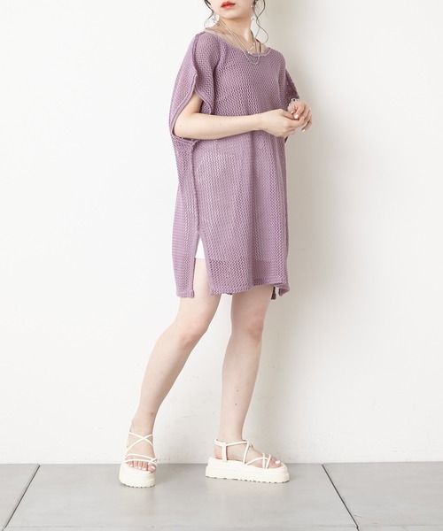 Chico（チコ）の「バックリボンメッシュベスト（ベスト・レディース・ホワイト/ブラック/ピンク・FREE）」の19枚目の写真