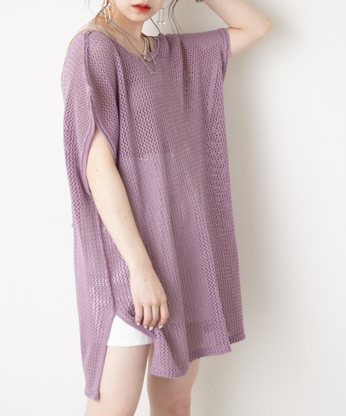 Chico（チコ）の「バックリボンメッシュベスト（ベスト・レディース・ホワイト/ブラック/ピンク・FREE）」の8枚目の写真