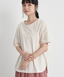 earth music&ecology | 吸水速乾裾ラウンドプルオーバー ＊(Tシャツ/カットソー)